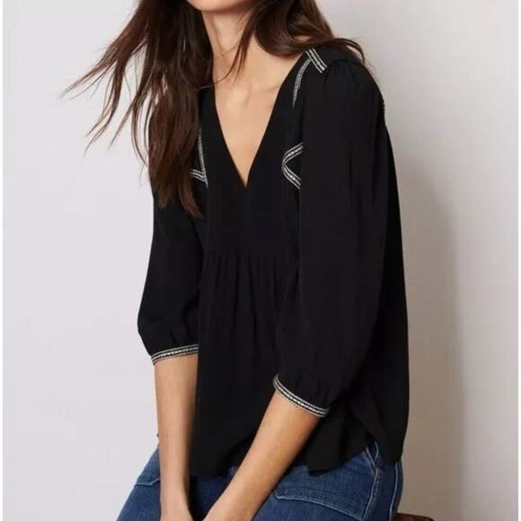BA&SH Amber Blouse - Black - Small - Picture 1 of 5